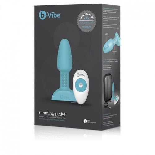 B-VIBE - RIMMING CONTROLE REMOTO PLUG ANAL PETITE TEAL