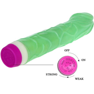 BAILE - VIBRADOR WAVES OF PLEASURE 23 CM VERDE