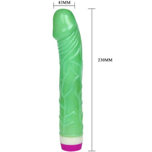 BAILE - VIBRADOR WAVES OF PLEASURE 23 CM VERDE