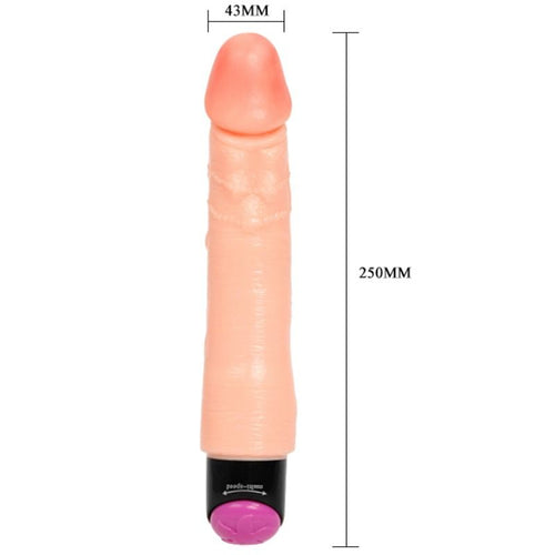 BAILE - VIBRADOR REALISTA FLEXÍVEL 25 CM