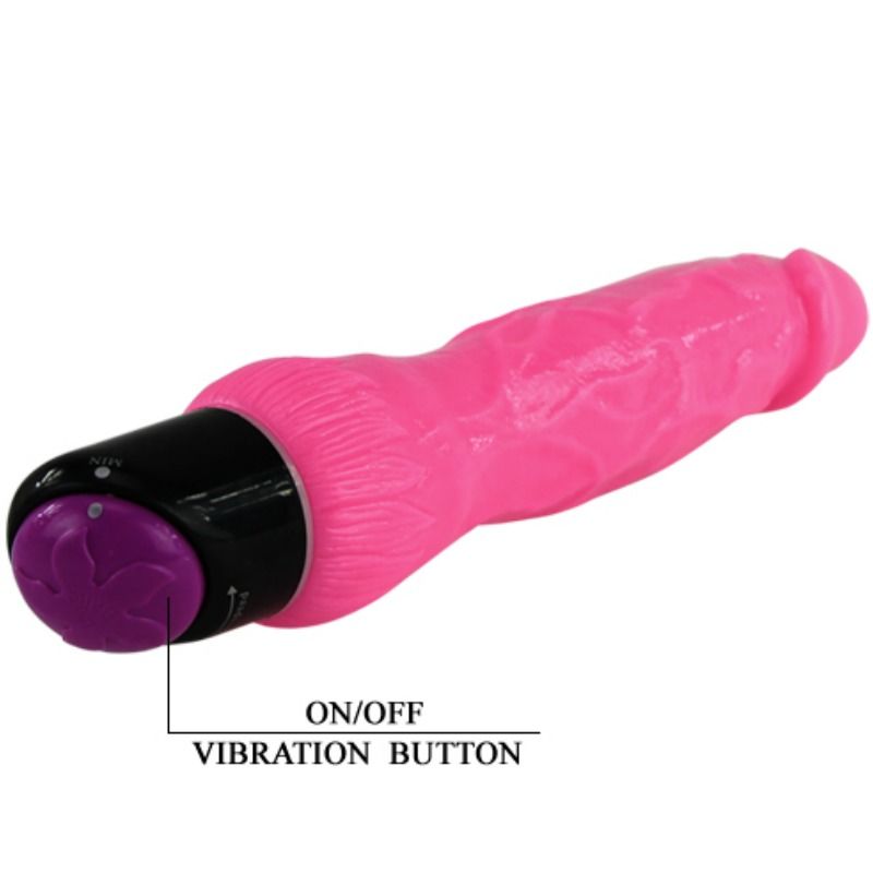 BAILE - VIBRADOR SEXO REALISTA COLORIDO ROSA 24 CM