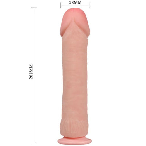 BAILE - DILDO REALÍSTICO NATURAL DO PÊNIS GRANDE 26 CM