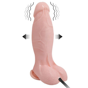 BAILE - DILDO VIBRANTE E INFLVEL REALISTA 18.8 CM