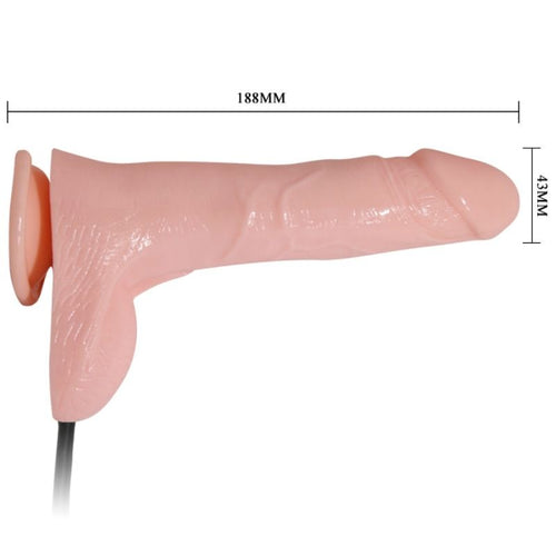 BAILE - DILDO VIBRANTE E INFLVEL REALISTA 18.8 CM