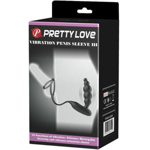 PRETTY LOVE - ANÉIS PARA PÊNIS COM PLUG VIBRADOR