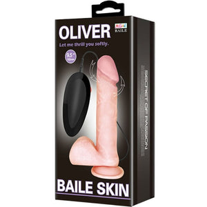 BAILE - VIBRADOR REALÍSTICO OLIVER COM FUNO DE ROTAO