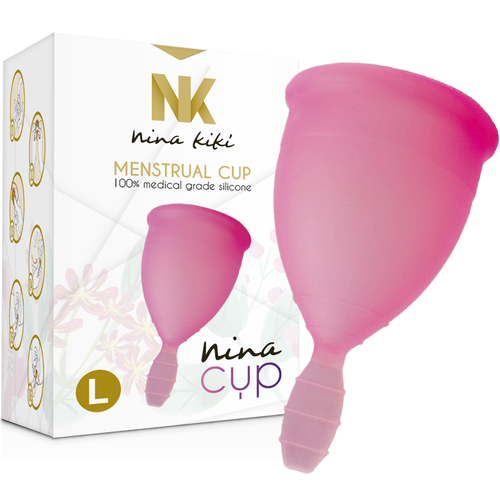 NINA KIKÍ - COPO MENSTRUAL ROSA - TAMANHO L