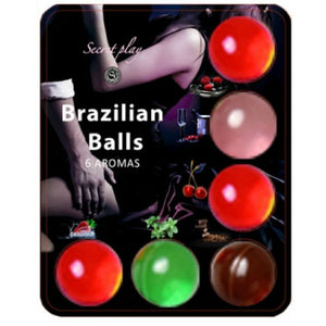 SECRETPLAY - BRAZILLIAN BALLS LUBRIFICANTE HOT BALLS 6 UNIDADES