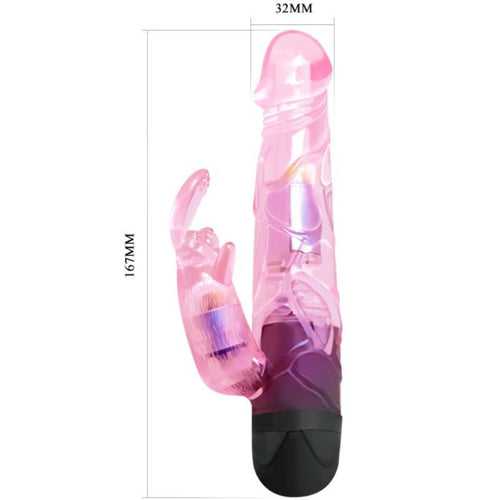 BAILE - D A VOCÊ AMANTE VIBRADOR COM COELHO ROSA