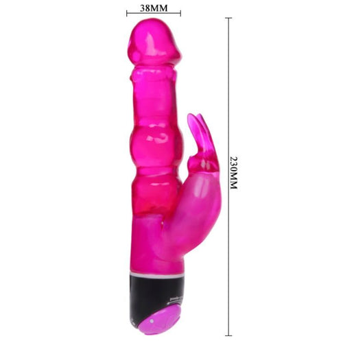 BAILE - VIBRADOR WAVES OF PLEASURE FANTASY COM COELHO LILS 23 CM