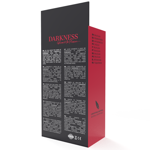 DARKNESS - MSCARA DE SUBMISSO DE BDSM BOCA E OLHOS PRETA