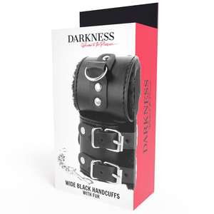 DARKNESS - ALGEMAS DE COURO AJUSTVEIS PRETAS COM FORRO