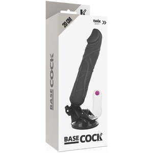 BASECOCK - VIBRADOR DE CONTROLE REMOTO NATURAL REALISTA 20 CM -O- 4 CM