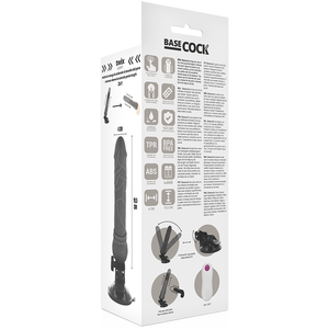 BASECOCK - VIBRADOR DE CONTROLE REMOTO NATURAL REALISTA 19.5 CM -O- 4 CM