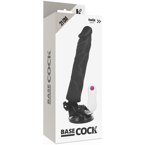 BASECOCK - VIBRADOR REALÍSTICO CONTROLE REMOTO NATURAL 21 CM -O- 4 CM