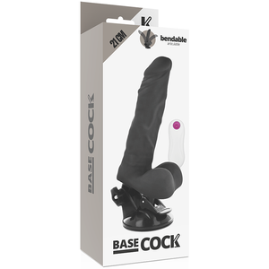 BASECOCK - VIBRADOR ARTICULVEL CONTROLE REMOTO NATURAL 21 CM -O- 5 CM