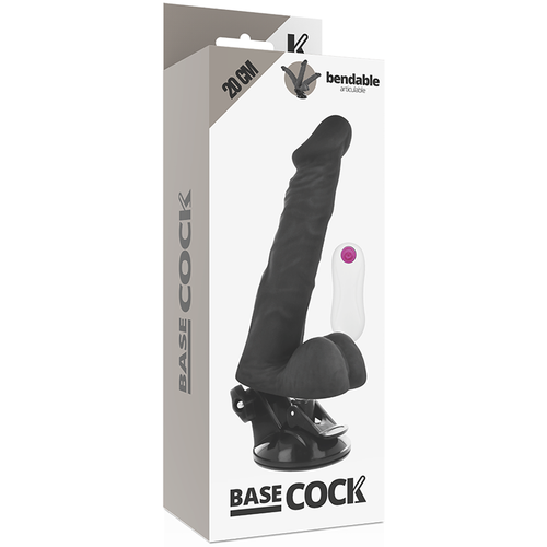 BASECOCK - VIBRADOR ARTICULVEL CONTROLE REMOTO NATURAL 20 CM -O- 4.5 CM