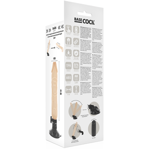 BASECOCK - VIBRADOR DE CONTROLE REMOTO NATURAL REALISTA 20 CM -O- 4 CM