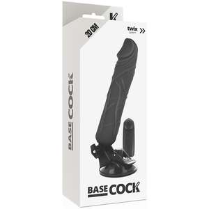 BASECOCK - VIBRADOR DE CONTROLE REMOTO NATURAL REALISTA 20 CM -O- 4 CM