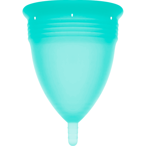 STERCUP - COPO MENSTRUAL DE SILICONE FDA AQUAMARINE - TAMANHO S