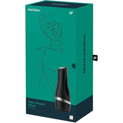 SATISFYER - MASTURBADOR MEN CLASSIC PRATA