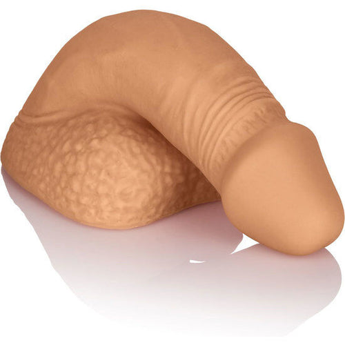 CALEXOTICS - EMBALAGEM DE SILICONE PÊNIS 12.75 CM CARAMELO