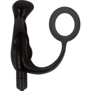 ADDICTED TOYS - VIBRADOR- PROST TICO PRETO 10 CM