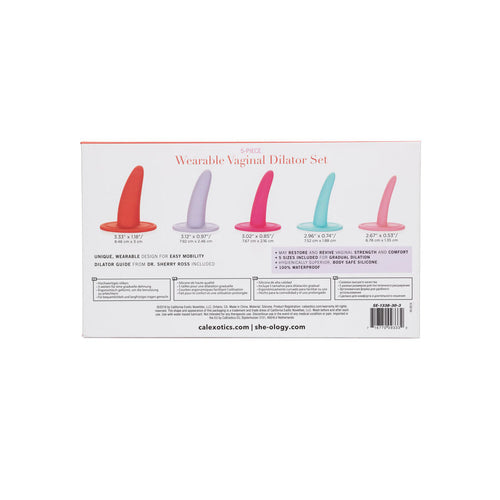 CALEXOTICS - KIT 5 PCS DILATADORES VAGINAIS OU ANAIS MULTICOLOR