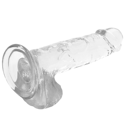 X RAY - DILDO TRANSPARENTE COM BOLAS 20 CM -O- 4.5 CM