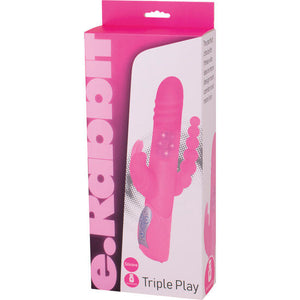 SEVEN CREATIONS - E COELHO TRIPLE PLAYVIBRADOR DE ESTIMULAO TRIPLA ROSA