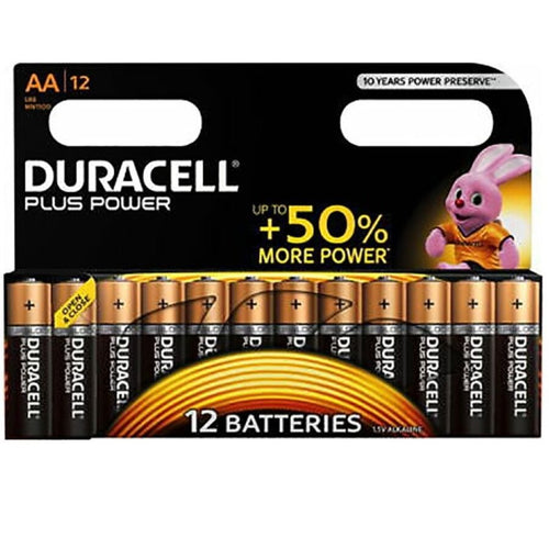 DURACELL - BATERIA PLUS POWER AA LR6 12UNIDADES