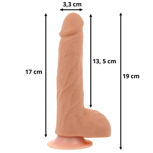 OHMAMA - DILDO PARA CIMA E PARA BAIXO COM FUNO DE CALOR E CONTROLE REMOTO