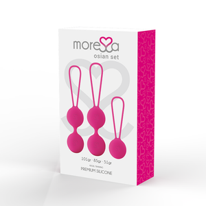 MORESSA - CONJUNTO OSIAN PREMIUM SILICONE ROSA (Osian One - 51 g | Osian Two - 101 g | Osian Three 85 g)