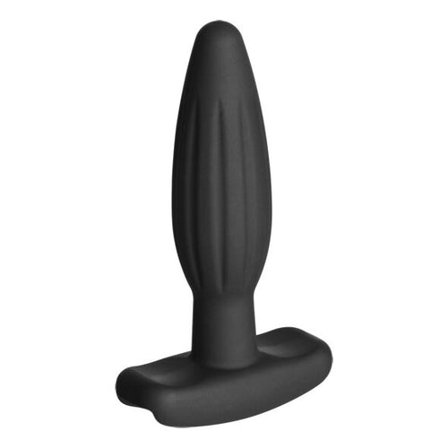 ELECTRASTIM - PLUG ANAL DE SILICONE PRETO ROCKER PEQUENO