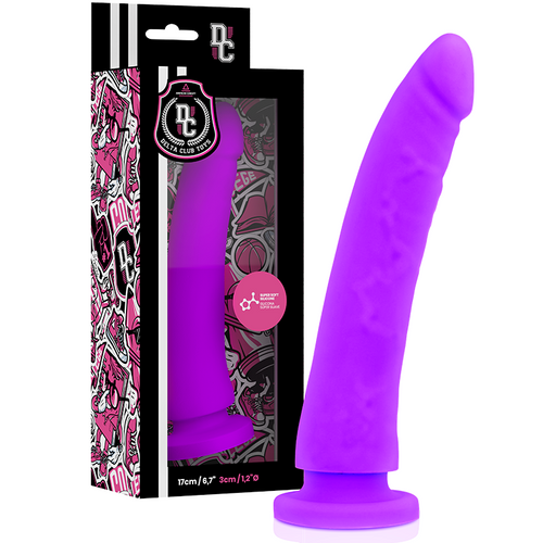 DELTA CLUB - TOYS LILAC DILDO MEDICAL SILICONE 17 CM -O- 3 CM