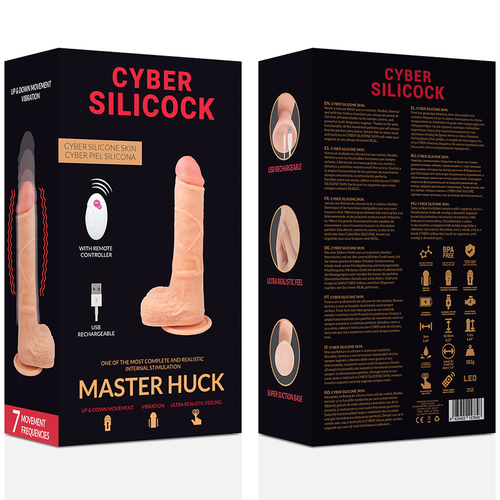 CYBER SILICOCK - CONTROLE REMOTO REALÍSTICO MASTER HUCK 20.9 CM -O- 4 CM