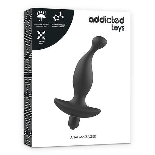 ADDICTED TOYS - MASSAGER ANAL COM VIBRATIONMODEL PRETO 1